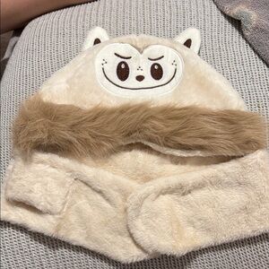 Adorable Cream and Brown Kids Animal Hat